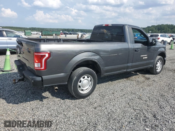2017 Ford F-150 XL with VIN 1FTMF1C85HKE23681, listed as a Copart auction lot 64243075 with 105,163 mi miles and Clean title. Bid and sale history available at DreamBid. Image 3.