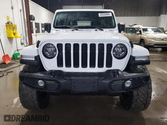 2022 Jeep Wrangler Unlimited Sahara with VIN 1C4HJXEG7NW172299, listed as a Copart auction lot 43535965 with 19,709 mi miles and Salvage Title. Bid and sale history available at DreamBid. Image 5.