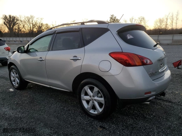 2009 Nissan Murano S with VIN JN8AZ18U89W008353, listed as a Copart auction lot 46619225 with 130,749 mi miles and Salvage Title. Bid and sale history available at carsss.com. Image 2.
