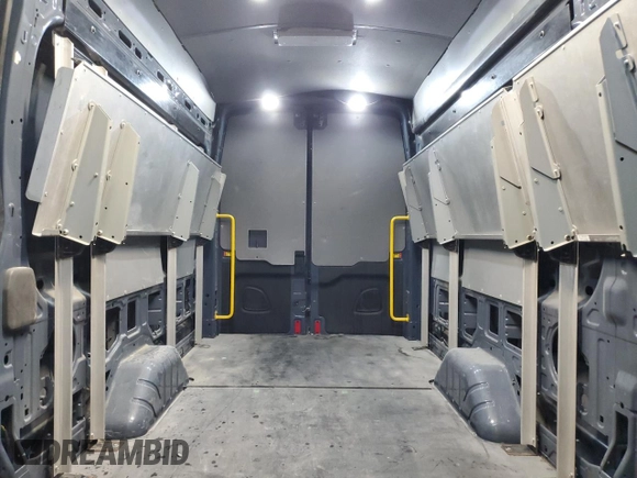2020 Ford Transit Cargo with VIN 1FTBR3X85LKA55631, listed as a Copart auction lot 86909664 with 55,048 mi miles and Salvage Title. Bid and sale history available at carsss.com. Image 10.