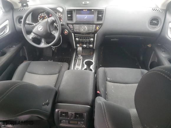 2017 Nissan Pathfinder S with VIN 5N1DR2MM9HC681927, listed as a Copart auction lot 46588775 with 76289 miles and Salvage Title. Bid and sale history available at carsss.com. Image 8.