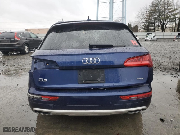 2020 Audi Q5 Premium with VIN WA1ANAFYXL2087174, listed as a Copart auction lot 47984865 with 47,595 mi miles and Salvage Title. Bid and sale history available at carsss.com. Image 6.