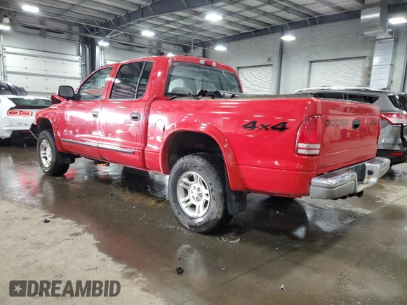 2004 Dodge Dakota SLT with VIN 1D7HG48N04S580548, listed as a Copart auction lot 82242294 with 146,500 mi miles and Salvage Title. Bid and sale history available at DreamBid. Image 2.