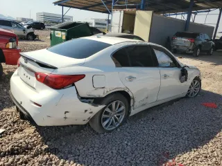 2015 Infiniti Q50 Premium with VIN JN1BV7ARXFM396992, listed as a Copart auction lot 71112754 with Not Provided miles and Salvage Title. Bid and sale history available at DreamBid. Image 3.