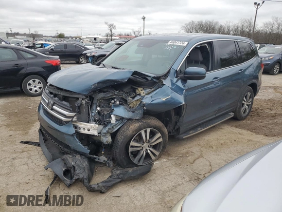 2018 Honda Pilot EX-L с VIN 5FNYF5H64JB019287, выставлен на аукционе Copart как лот 46041724 с пробегом Не указан миль и Списание • Salvage title. История ставок и продаж доступна на DreamBid. Изображение 1.
