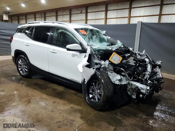 2023 GMC Terrain SLT with VIN 3GKALPEG7PL200630, listed as a Copart auction lot 47415555 with 52,325 mi miles and Non Repairable. Bid and sale history available at carsss.com. Image 4.