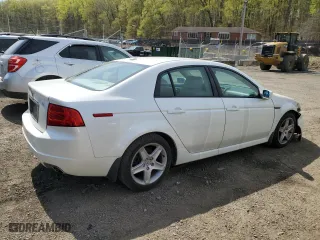 2004 Acura TL with VIN 19UUA66254A036908, listed as a Copart auction lot 53621625 with 224,661 mi miles and Salvage Title. Bid and sale history available at carsss.com. Image 3.
