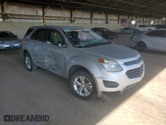 2017 Chevrolet Equinox LS with VIN 2GNALBEK5H1571511, listed as a Copart auction lot 53957895 with Not Provided miles and Salvage Title. Bid and sale history available at carsss.com. Image 4.