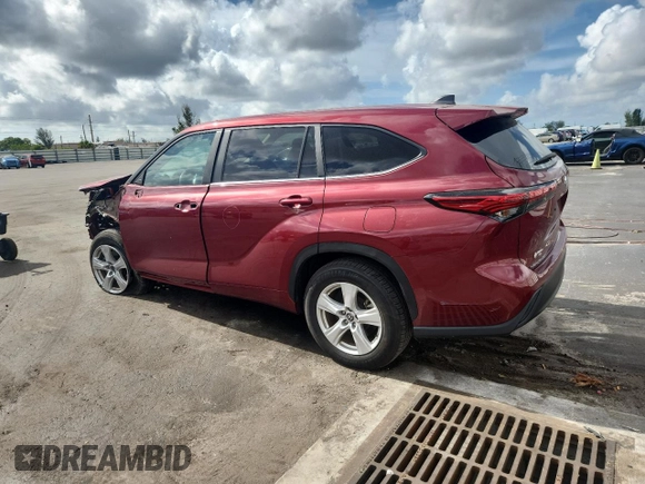 2023 Toyota Highlander L с VIN 5TDKDRAH8PS024804, выставлен на аукционе Copart как лот 60205295 с пробегом 19 957 миль миль и Списание • Salvage title. История ставок и продаж доступна на DreamBid. Изображение 2.