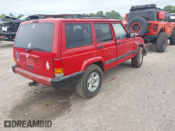 1999 Jeep Cherokee Sport z VIN 1J4FT68S9XL667355, wystawiony jako IAAI lot #42204435 z przebiegiem 217 178 mil mil oraz . Historia ofert i sprzedaży dostępna na DreamBid. Obrazek 4.