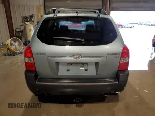2007 Hyundai Tucson SE with VIN KM8JN12D27U491472, listed as a Copart auction lot 51324115 with 106,894 mi miles and Salvage Title. Bid and sale history available at carsss.com. Image 6.