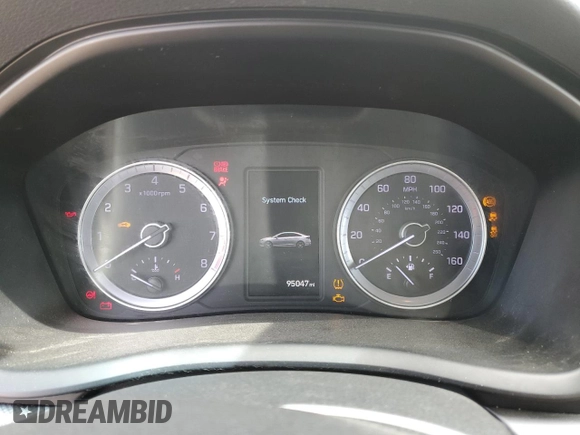 2018 Hyundai Sonata SEL with VIN 5NPE34AF6JH667456, listed as a Copart auction lot 52322835 with 95,047 mi miles and Salvage Title. Bid and sale history available at DreamBid. Image 9.