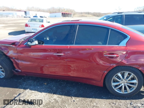 2014 Infiniti Q50 Premium with VIN JN1BV7AR4EM697482, listed as a IAAI auction lot 40844403 with 86,577 mi miles and . Bid and sale history available at DreamBid. Image 15.