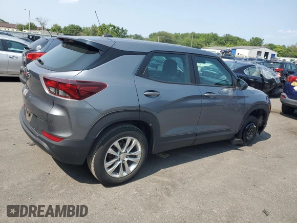 2022 Chevrolet TrailBlazer LS with VIN KL79MNSL1NB036031, listed as a Copart auction lot 66542074 with 56,764 mi miles and Salvage Title. Bid and sale history available at carsss.com. Image 3.
