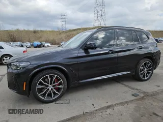 2023 BMW X3 M40i with VIN 5UX83DP0XP9P69052, listed as a Copart auction lot 54243525 with 22,940 mi miles and Salvage Title. Bid and sale history available at DreamBid. Image 1.