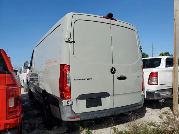 2021 Mercedes-Benz Sprinter Cargo with VIN W1Y70BGY0MT066375, listed as a Copart auction lot 75641534 with Not Provided miles and Salvage Title. Bid and sale history available at carsss.com. Image 2.