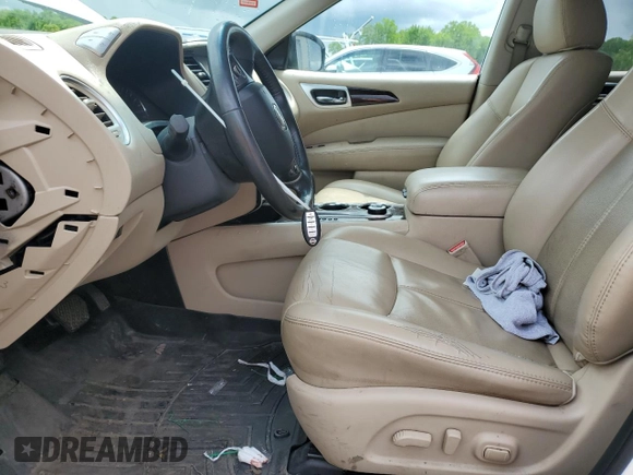 2016 Nissan Pathfinder S with VIN 5N1AR2MM2GC625863, listed as a Copart auction lot 57161845 with 265,973 mi miles and Salvage title. Bid and sale history available at DreamBid. Image 7.