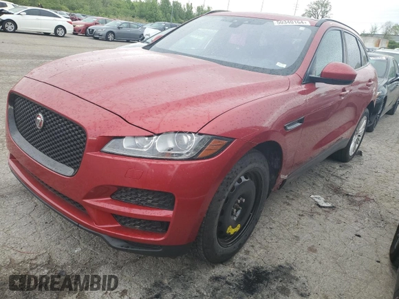 2018 Jaguar F-Pace 25t Premium z VIN SADCJ2FX8JA274976, wystawiony jako Copart lot #50340164 z przebiegiem 67 930 mil mil oraz Szkoda całkowita • Salvage title. Historia ofert i sprzedaży dostępna na DreamBid. Obrazek 1.