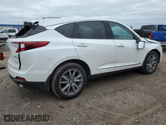 2021 Acura RDX w/Technology Package with VIN 5J8TC2H50ML017791, listed as a Copart auction lot 66034814 with 34,546 mi miles and Salvage Title. Bid and sale history available at carsss.com. Image 3.