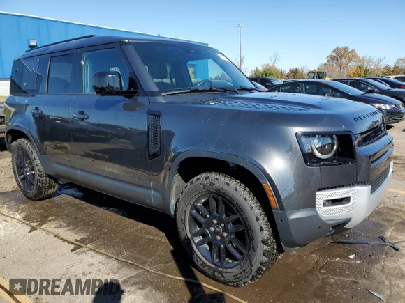 2024 Land Rover Defender S with VIN SALEJ7EX4R2286317, listed as a Copart auction lot 75647954 with 11,710 mi miles and Salvage title. Bid and sale history available at DreamBid. Image 4.