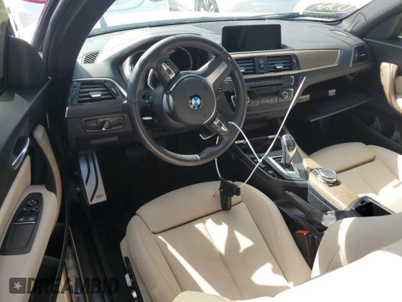 2018 BMW 2 Series M240i with VIN WBA2J5C55JVC07224, listed as a Copart auction lot 75167024 with 0 mi miles and Non Repairable. Bid and sale history available at carsss.com. Image 8.
