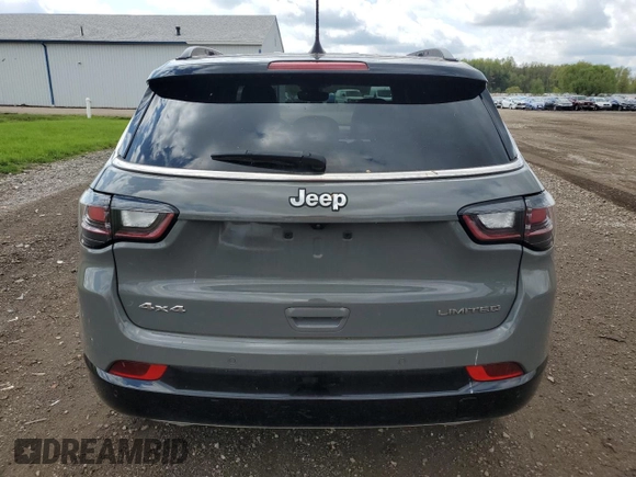 2023 Jeep Compass Limited с VIN 3C4NJDCNXPT521564, выставлен на аукционе Copart как лот 55435725 с пробегом 19 956 миль миль и Списание • Salvage title. История ставок и продаж доступна на DreamBid. Изображение 6.