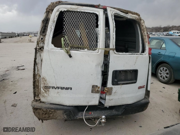 2004 GMC Savana Cargo Van with VIN 1GTFG15X541139395, listed as a Copart auction lot 49106595 with 0 mi miles and Salvage Title. Bid and sale history available at carsss.com. Image 6.