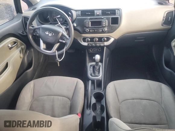2015 Kia Rio LX with VIN KNADM5A35F6515915, listed as a Copart auction lot 87430634 with 63,573 mi miles and Clean Title. Bid and sale history available at carsss.com. Image 8.