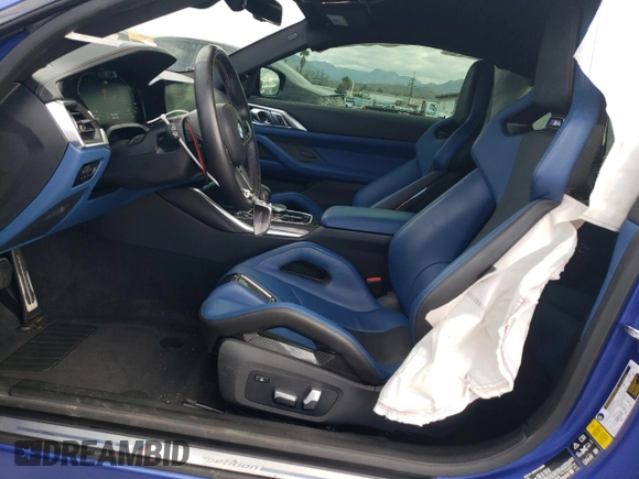 2022 BMW M4 Competition xDrive with VIN WBS43AZ07NCH86849, listed as a Copart auction lot 77731963 with 12,870 mi miles. Bid and sale history available at carsss.com. Image 7.
