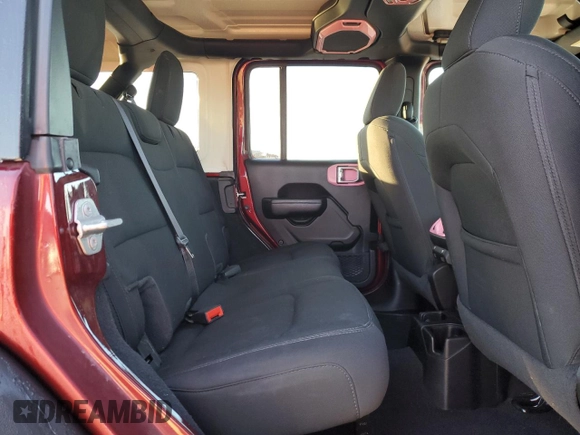 2021 Jeep Wrangler Unlimited Sport Altitude with VIN 1C4HJXDN7MW704830, listed as a Copart auction lot 84948044 with 42,321 mi miles and Salvage title. Bid and sale history available at DreamBid. Image 11.