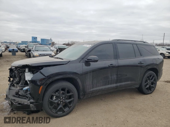 2024 Chevrolet Traverse AWD RS with VIN 1GNEVLKS2RJ243833, listed as a Copart auction lot 87878775 with 1,338 mi miles and Salvage Title. Bid and sale history available at carsss.com. Image 1.
