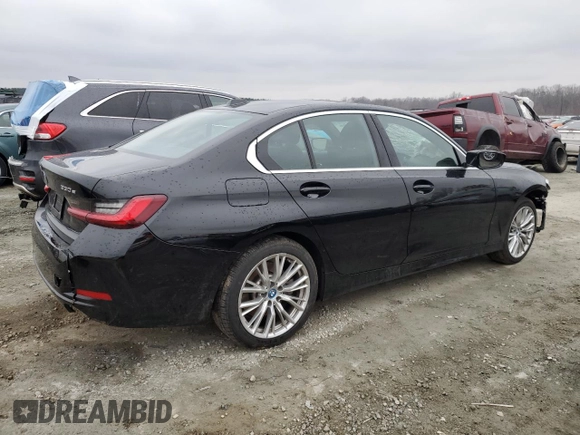 2024 BMW 3 Series 330e with VIN 3MW39FF08R8E11417, listed as a Copart auction lot 46276195 with 32,032 mi miles and Non Repairable. Bid and sale history available at carsss.com. Image 3.