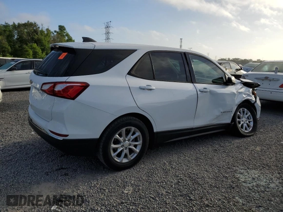 2018 Chevrolet Equinox LS with VIN 2GNAXHEV7J6281927, listed as a Copart auction lot 51520005 with 107,578 mi miles and Salvage Title. Bid and sale history available at DreamBid. Image 3.
