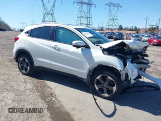 2018 Honda HR-V EX-L Navi with VIN 3CZRU6H79JM722298, listed as a IAAI auction lot 41854806 with 1 mi miles. Bid and sale history available at carsss.com. Image 1.