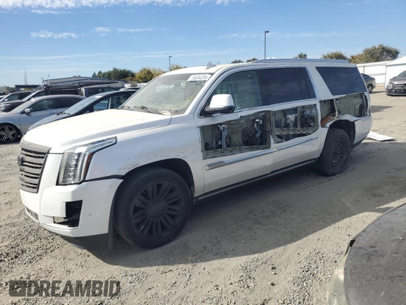 2018 Cadillac Escalade ESV Platinum z VIN 1GYS4KKJ0JR356583, wystawiony jako Copart lot #78004204 z przebiegiem 22 820 mil mil oraz Szkody całkowita. Historia ofert i sprzedaży dostępna na DreamBid. Obrazek 1.