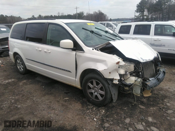 2013 Chrysler Town & Country Touring with VIN 2C4RC1BG7DR526894, listed as a IAAI auction lot 41365168 with 166,003 mi miles. Bid and sale history available at carsss.com. Image 1.