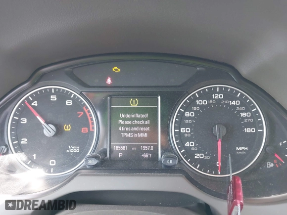2012 Audi Q5 2.0T Premium Plus with VIN WA1LFAFP9CA121303, listed as a IAAI auction lot 42035678 with 165,581 mi miles. Bid and sale history available at carsss.com. Image 7.