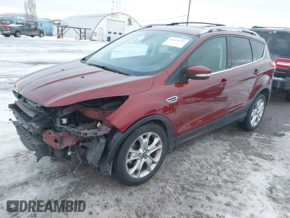 2014 Ford Escape Titanium with VIN 1FMCU9J94EUA13509, listed as a IAAI auction lot 41291232 with 174,303 mi miles. Bid and sale history available at carsss.com. Image 2.