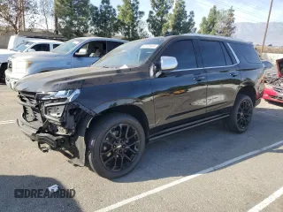 2023 Chevrolet Tahoe Premier with VIN 1GNSKSKL8PR385892, listed as a Copart auction lot 86148444 with 12,865 mi miles and Salvage title. Bid and sale history available at DreamBid. Image 1.