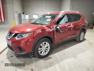 2014 Nissan Rogue SV with VIN 5N1AT2MV6EC757113, listed as a Copart auction lot 51499295 with 0 mi miles and Salvage Title. Bid and sale history available at carsss.com. Image 1.