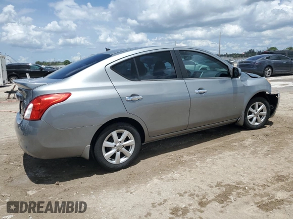 2013 Nissan Versa SV with VIN 3N1CN7AP8DL887524, listed as a Copart auction lot 61594045 with 92,094 mi miles and Salvage title. Bid and sale history available at DreamBid. Image 3.