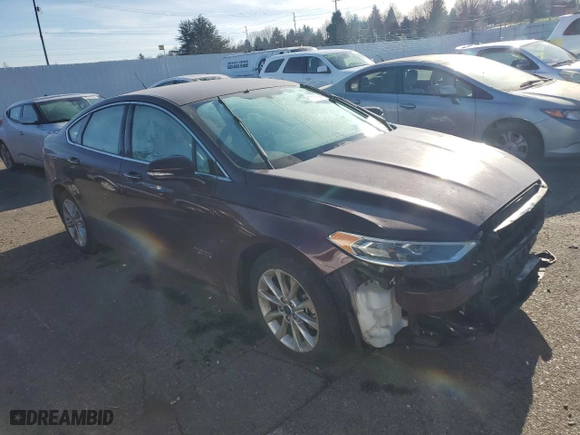 2017 Ford Fusion Energi SE with VIN 3FA6P0PU7HR110415, listed as a Copart auction lot 42154705 with 54,706 mi miles and Salvage Title. Bid and sale history available at carsss.com. Image 4.