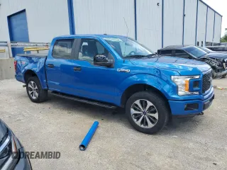 2019 Ford F-150 XL with VIN 1FTEW1EP8KFC61814, listed as a Copart auction lot 57703735 with 105,273 mi miles and Salvage title. Bid and sale history available at DreamBid. Image 4.