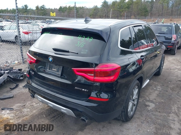 2018 BMW X3 xDrive30i with VIN 5UXTR9C50JLD71210, listed as a IAAI auction lot 41824479 with 65,869 mi miles and . Bid and sale history available at DreamBid. Image 4.