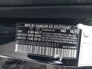 2013 Mercedes-Benz C 300 Sport with VIN WDDGF8AB3DG153597, listed as a IAAI auction lot 42062599 with 107,259 mi miles and . Bid and sale history available at DreamBid. Image 9.