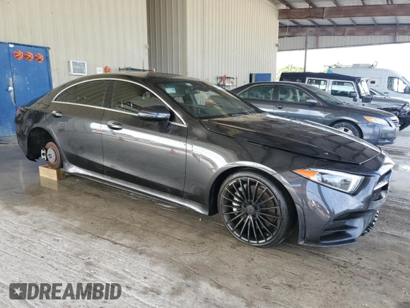 2019 Mercedes-Benz CLS with VIN WDD2J5JB7KA006996, listed as a Copart auction lot 81696554 with 0 mi miles and Salvage Title. Bid and sale history available at carsss.com. Image 4.
