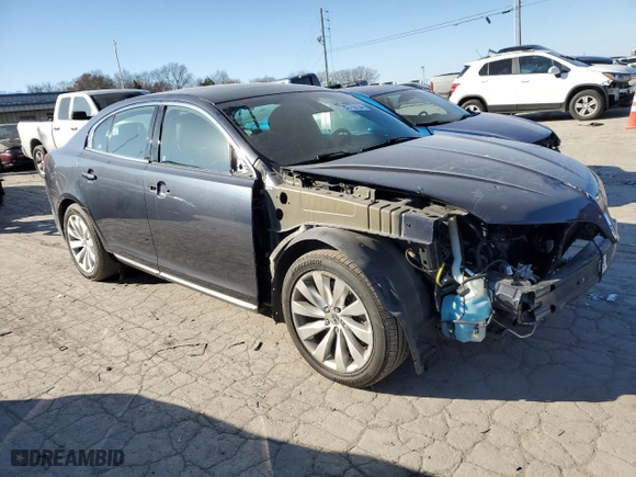 2014 Lincoln MKS with VIN 1LNHL9DK8EG604464, listed as a Copart auction lot 82766134 with 124,591 mi miles and Salvage Title. Bid and sale history available at carsss.com. Image 4.