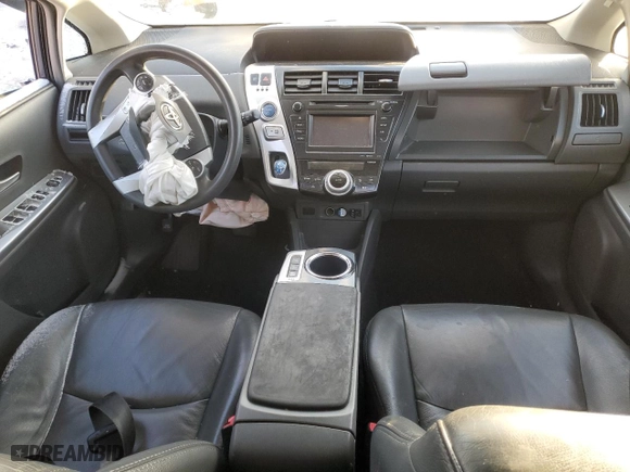 2012 Toyota Prius v Two with VIN JTDZN3EU6C3034372, listed as a Copart auction lot 89346545 with 238,612 mi miles and Salvage Title. Bid and sale history available at carsss.com. Image 8.