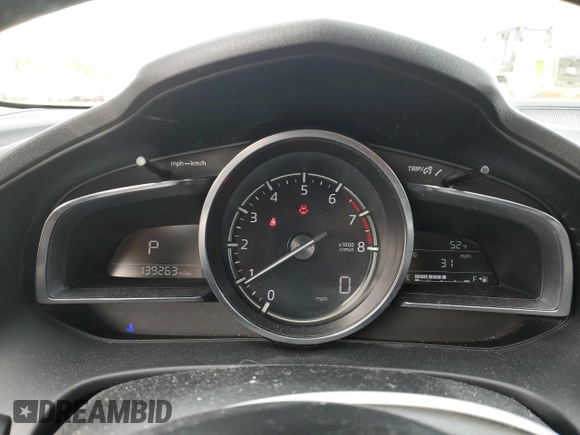 2017 Mazda 3 Grand Touring with VIN JM1BN1M3XH1132760, listed as a Copart auction lot 53936725 with 139,263 mi miles and Salvage Title. Bid and sale history available at DreamBid. Image 9.