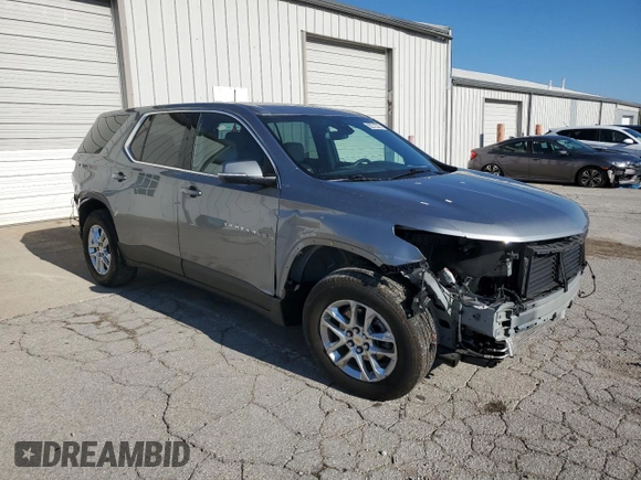 2023 Chevrolet Traverse LS with VIN 1GNEVLKW0PJ200334, listed as a Copart auction lot 76486454 with 28,756 mi miles and Salvage Title. Bid and sale history available at carsss.com. Image 4.